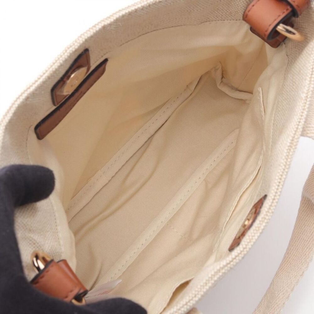 Chloe Tote Bag Canvas Leather Tote Bag - Picture 3 of 6